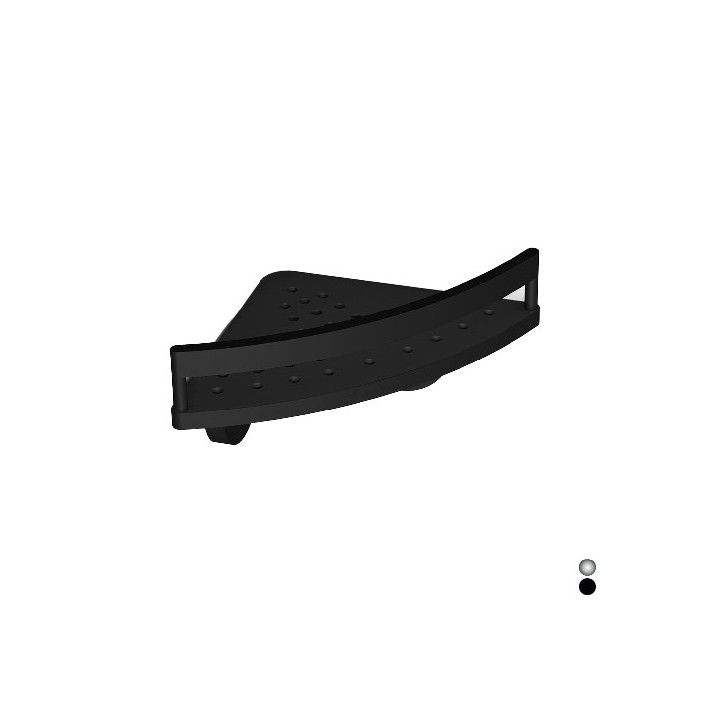 ANGOLARE DOCCIA CON BARRIERA KATAY Cromo cm 27,7 x h.9,5 x 15,6