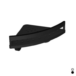 ANGOLARE DOCCIA CON BARRIERA KATAY Nero cm 27,7 x h.9,5 x 15,6