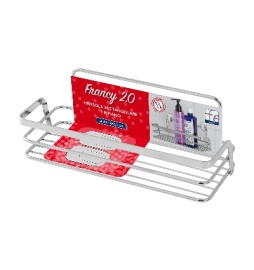 MENSOLA RETTANGOLARE 1 RIPIANO Cromo-Lucido