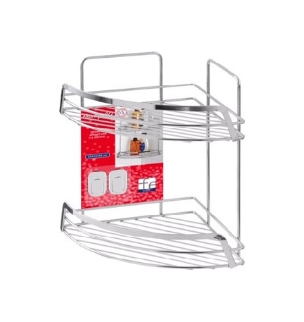 MENSOLA ANGOLARE 2 RIPIANI Cromo-Lucido