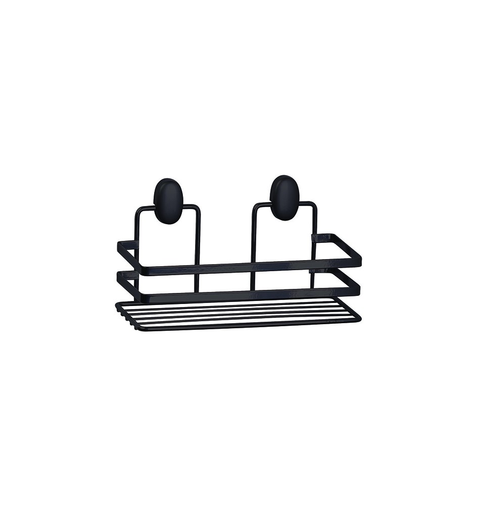 MENSOLA RETTANGOLARE 1 RIPIANO COVER Nero