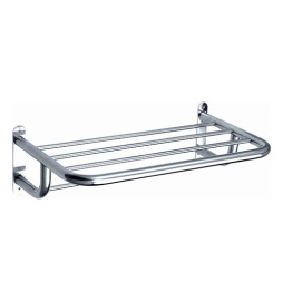 MENSOLA PORTASALVIETTE IN ACCIAIO MOD U Cromo