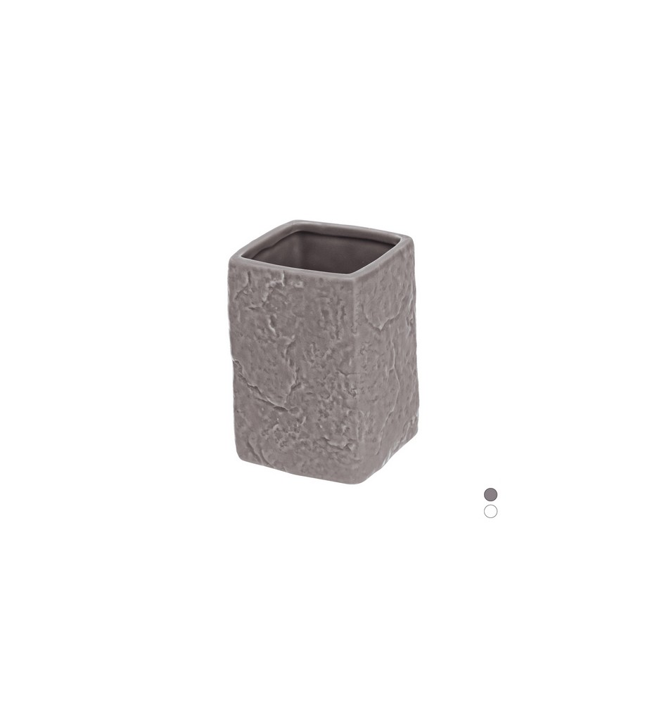 PORTA SPAZZOLINO LINEA PETRA Bianco