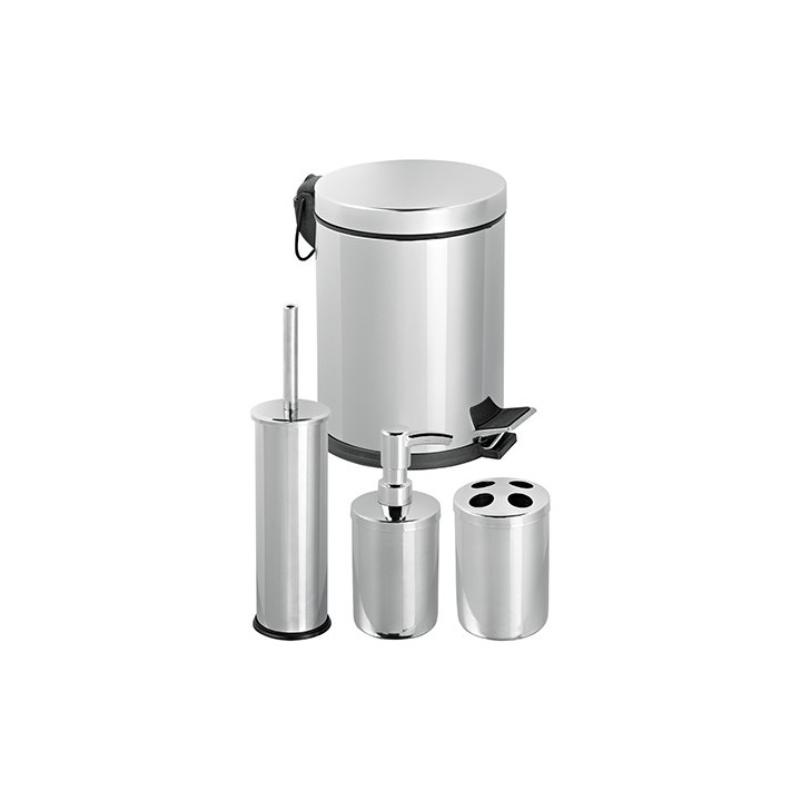 SET BAGNO 4 PEZZI FIORDALISO Cromo