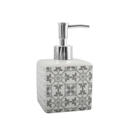 DISPENSER SAPONE IN CERAMICA EVORA Bianco - Grigio