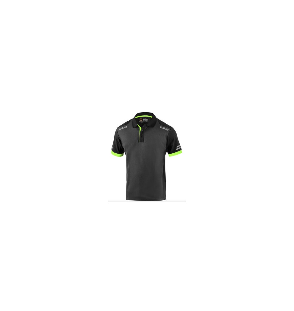 SPARCO POLO TOLEDO GREY GREEN TG XS
