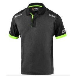 SPARCO POLO TOLEDO GREY GREEN TG S
