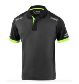 SPARCO POLO TOLEDO GREY GREEN TG S