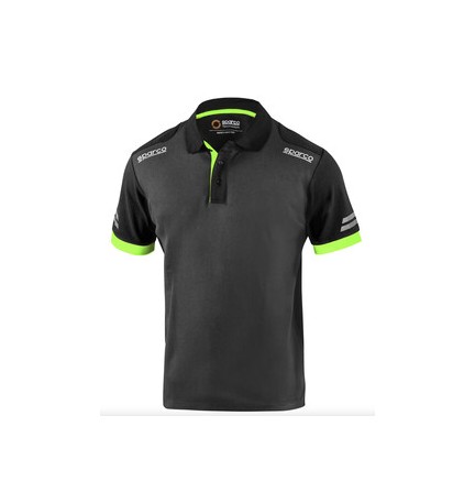 SPARCO POLO TOLEDO GREY GREEN TG M