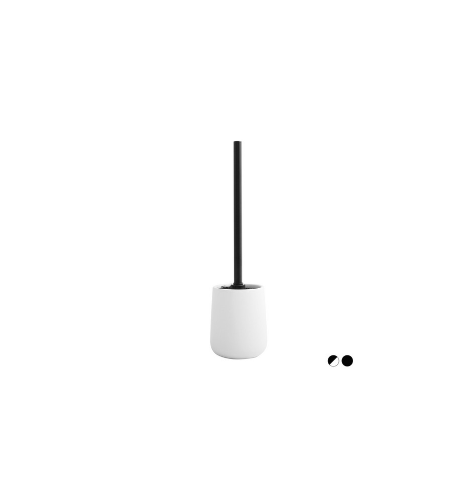 PORTA SCOPINO MAONIE CON SUPPORTO IN CERAMICA Bianco-nero