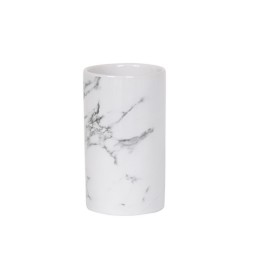 PORTA SPAZZOLINO IN CERAMICA TOSCANA Bianco