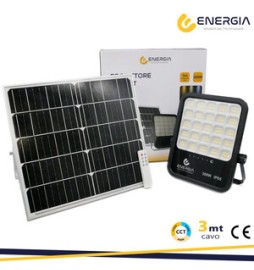 FARO CON PANNELLO SOLARE 300W 3300LM CCT TELECOM.