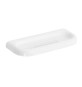 PORTA SPUGNA E PORTA SAPONE COMBINATO SERIE LINEA Bianco