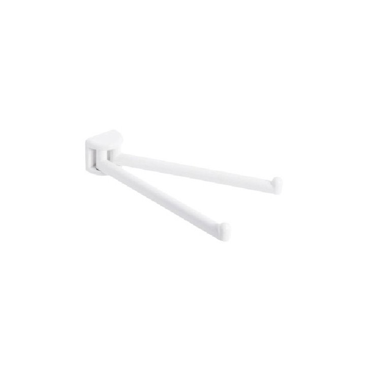 PORTA ASCIUGAMANI CON BRACCI A SNODO SERIE LINEA Bianco