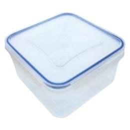 CONTENITORE QUADRO IN PLASTICA 'SUPERLOCK' lt 1,2 - cm 15,5 x 15,5 x h.4,8