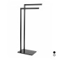 PIANTANA PORTA ASCIUGAMANI MOD. ZERO METAFORM Cromo cm 20 x h. 78 x 28