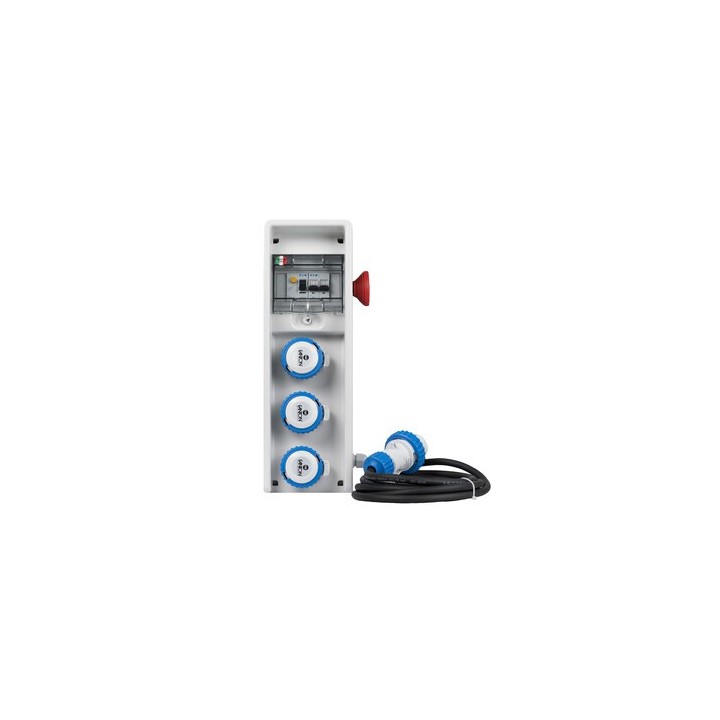 FME 74.128 QUADRO 3P CEE 220V IP65 C/PULS. EMERG