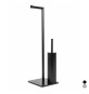 PIANTANA WC MOD. ZERO METAFORM Nero cm 20 x h. 65 x 18