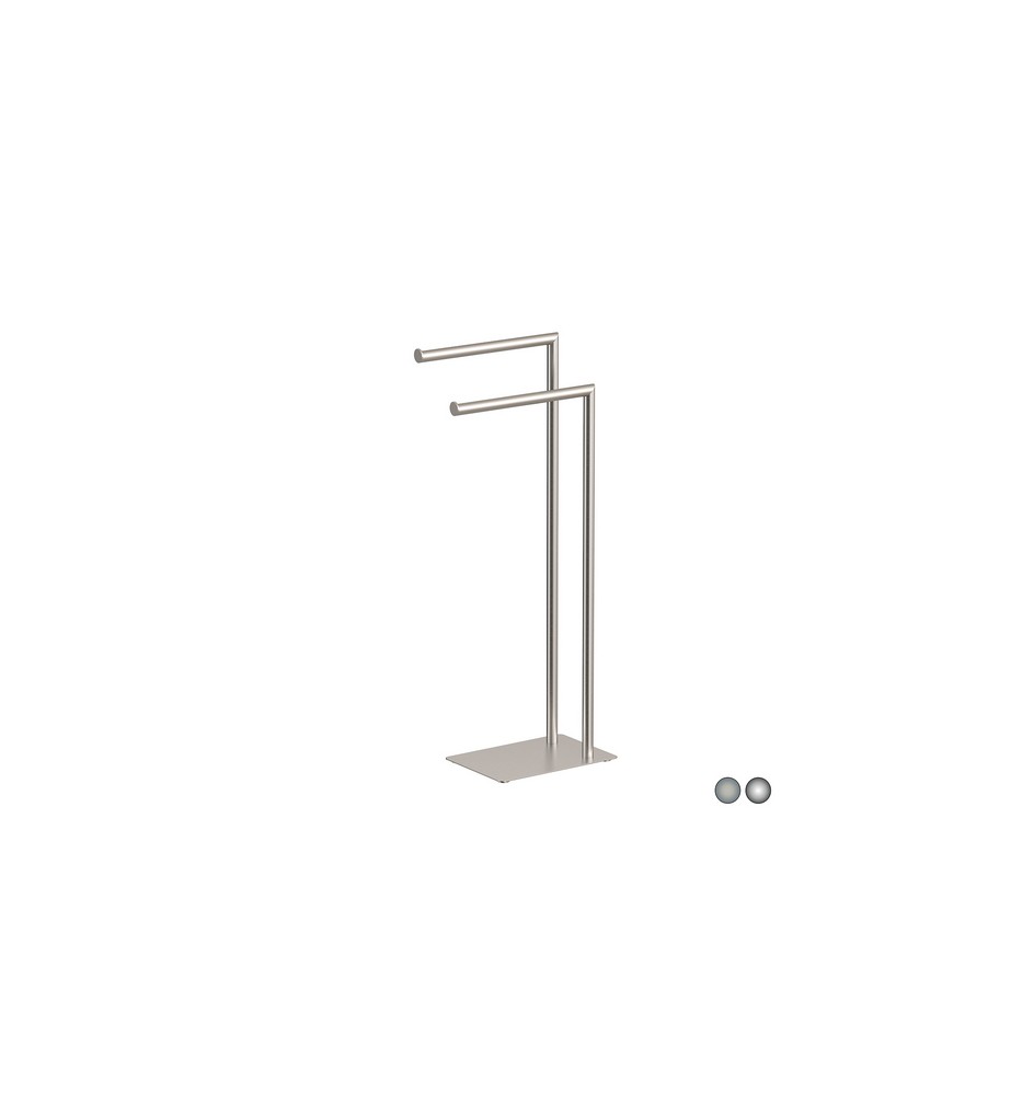 PIANTANA PORTA ASCIUGAMANI POSEIDON Cromo cm 18 x h. 77,2 x 33,5