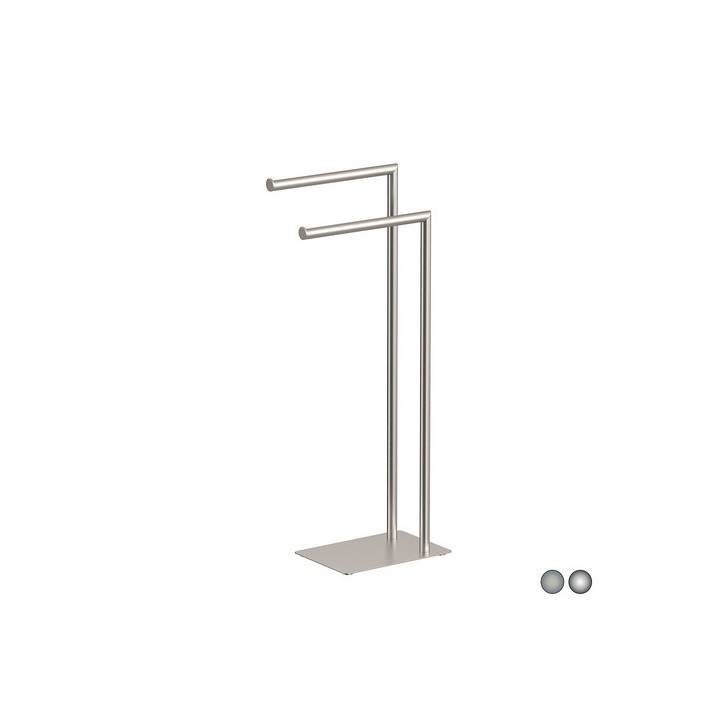 PIANTANA PORTA ASCIUGAMANI POSEIDON Spazzolato cm 18 x h.77,2x33,5