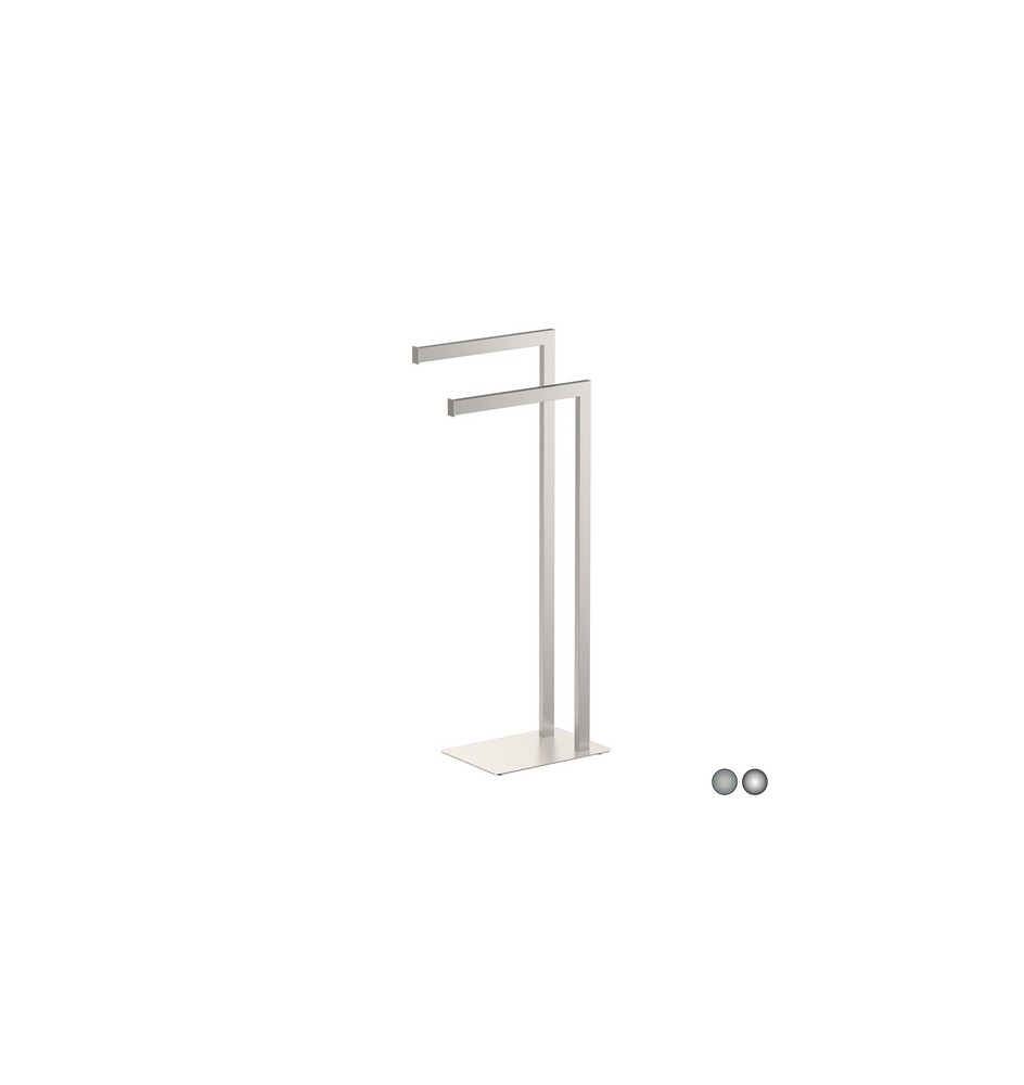 PIANTANA PORTA ASCIUGAMANI ZEUS Spazzolato cm 18 x h. 77x33,5