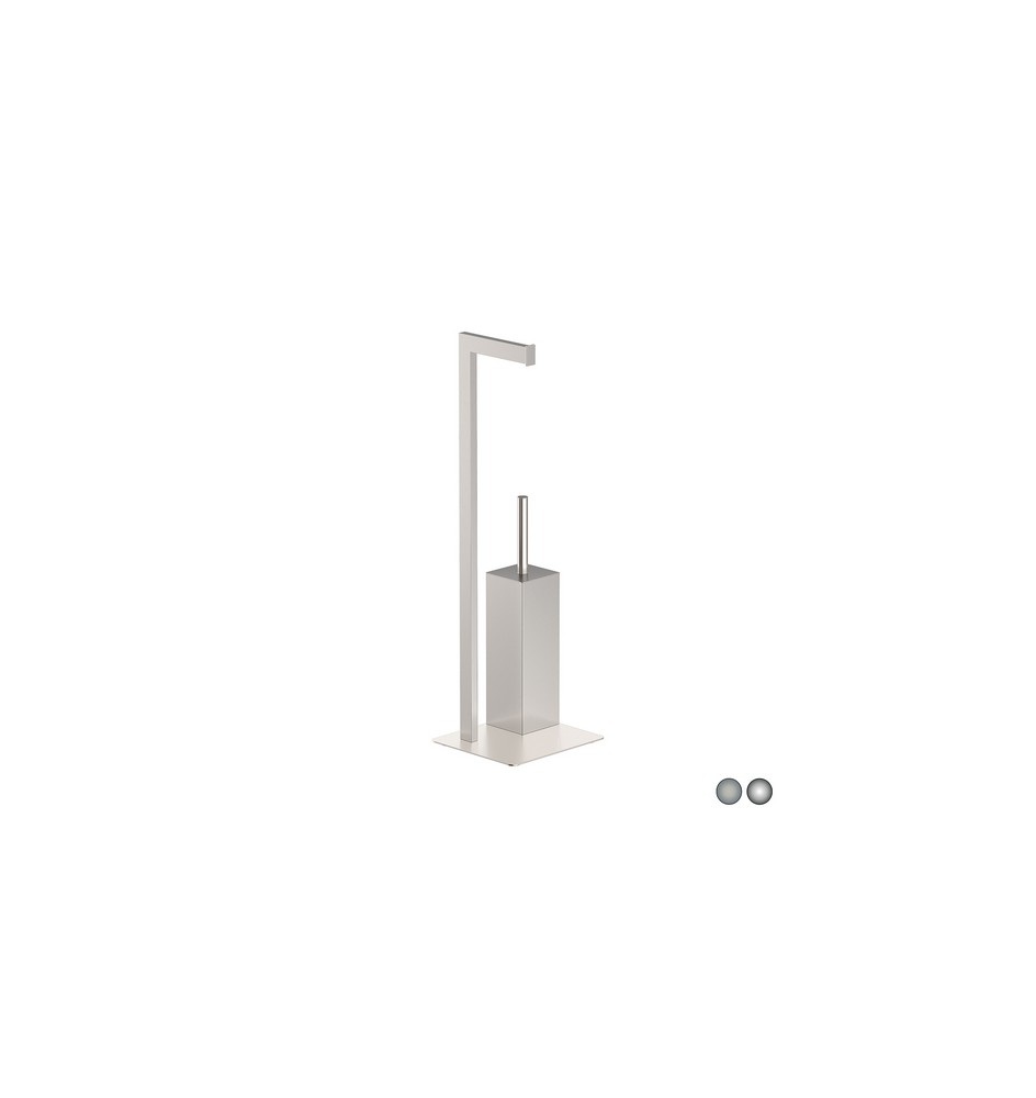 PIANTANA PORTA SCOPINO ZEUS Cromo cm 20 x h. 64 x 18