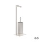 PIANTANA PORTA SCOPINO ZEUS Cromo cm 20 x h. 64 x 18