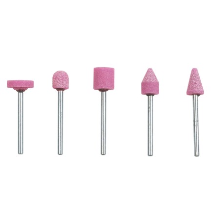 MOLE ABRASIVE AL CORINDONE ROSA '398.00' set 5 pezzi