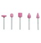MOLE ABRASIVE AL CORINDONE ROSA '398.00' set 5 pezzi