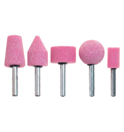 MOLE ABRASIVE AL CORINDONE ROSA '399.00' set 5 pezzi