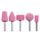 MOLE ABRASIVE AL CORINDONE ROSA '399.00' set 5 pezzi