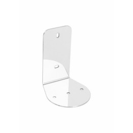 PLACCA FISSAGGIO A MURO PER PORTA SCOPINO Cromo cm 7,1 x 10 x 8,2