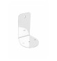 PLACCA FISSAGGIO A MURO PER PORTA SCOPINO Cromo cm 7,1 x 10 x 8,2