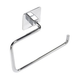 PORTA ASCIUGAMANI AD ANELLO MOD. COLD WIND Cromo cm 18 x h.12 x 7