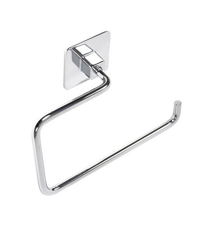 PORTA ASCIUGAMANI AD ANELLO MOD. COLD WIND Cromo cm 18 x h.12 x 7