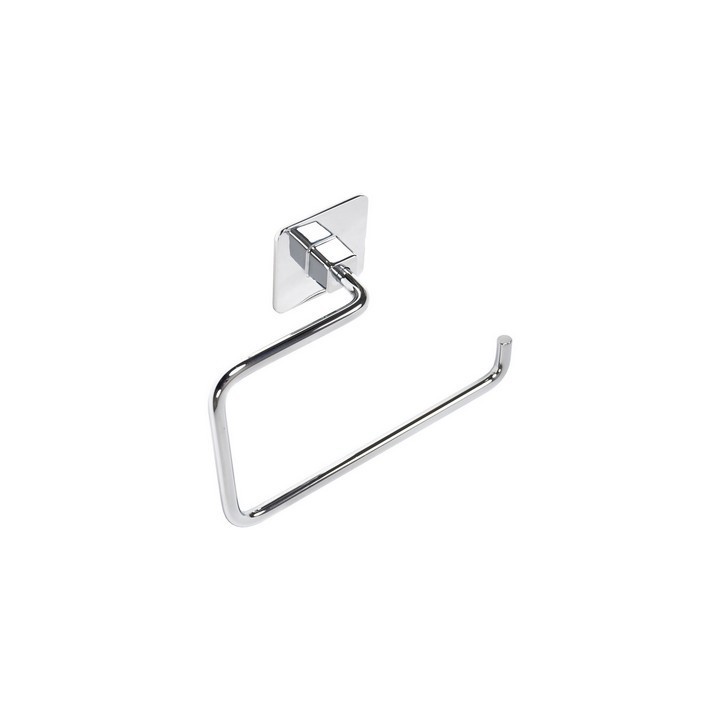 PORTA ASCIUGAMANI AD ANELLO MOD. COLD WIND Cromo cm 18 x h.12 x 7
