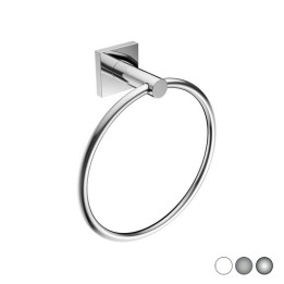 PORTA ASCIUGAMANI AD ANELLO MOD. HOTEL MAISON Bianco cm 19 x h.21 x 7,4