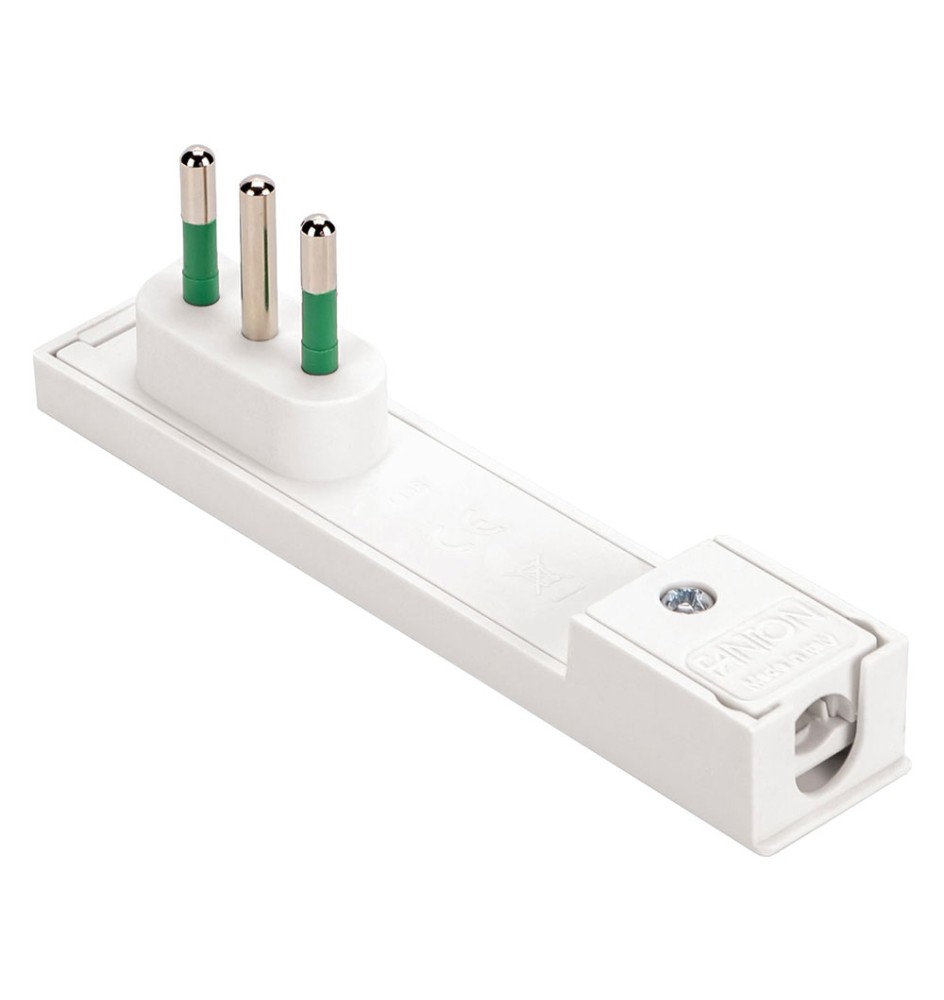 SPINA VOLANTE PIATTA 'CLOCK' 2P+T 16A