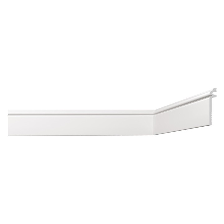 COPRI BATTISCOPA DECORATIVO SERIE 'LUXSTYL' mod. 'L14020' - mm 20 x 140 x 2 mt