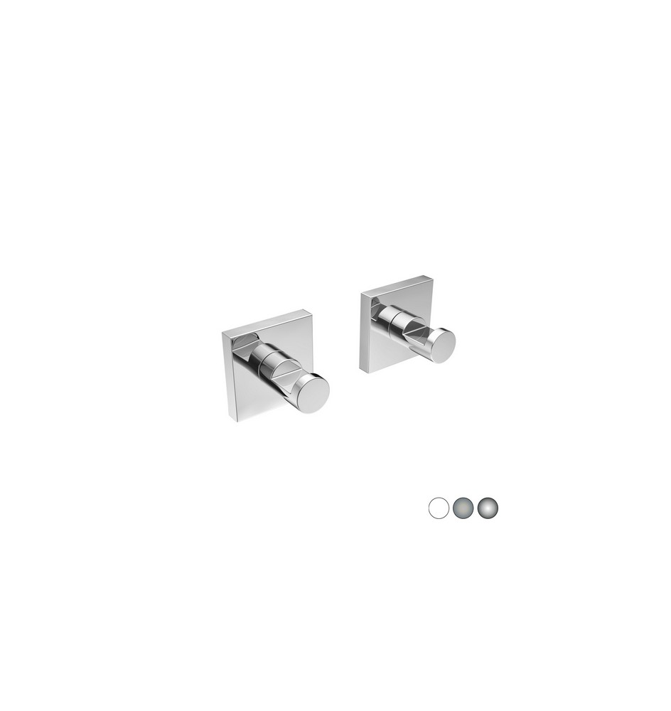 2 PZ APPENDIABITI MOD. HOTEL MAISON Spazzolato cm 5 x h. 5 x 4,5