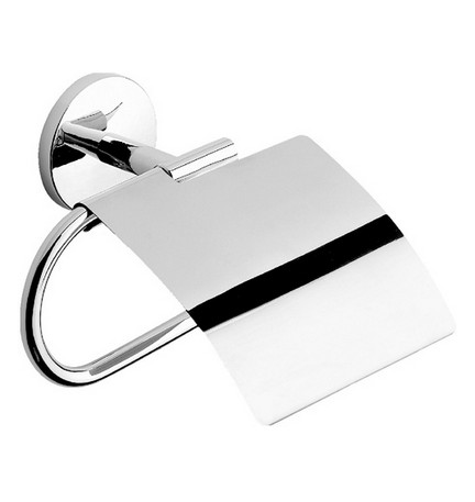 PORTA ROTOLO CARTA CHIUSO MOD. ONE CROMO 16.5xh.15x6