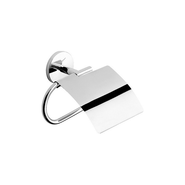 PORTA ROTOLO CARTA CHIUSO MOD. ONE CROMO 16.5xh.15x6