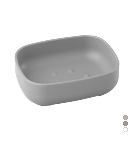 PORTA SAPONE POD Nero cm 11,5 x h.3 x 9