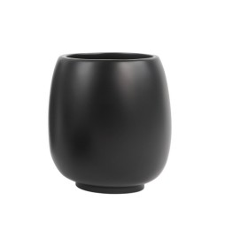 PORTA SPAZZOLINI AFRA Nero Opaco D.10 x h. 11,5 cm