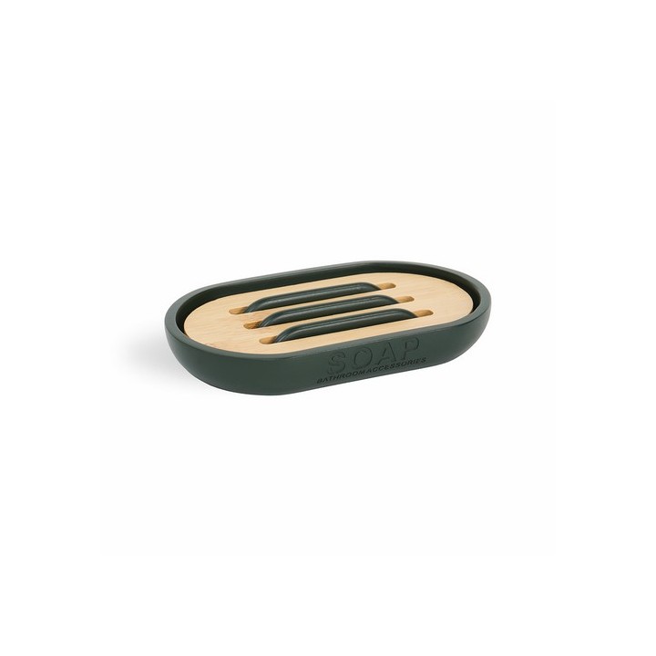 PORTA SAPONE ANNIKA Verde Forest - cm 13 x 2 x 8,4