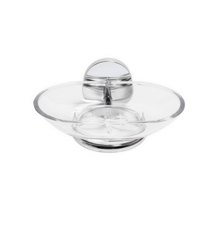 PORTA SAPONE MOD. BIRD Cromo cm 12,5 x h.6,2 x 11,0