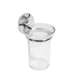 PORTA SPAZZOLINI MOD. BIRD Cromo cm 8,2x h.13,3 x 11,0