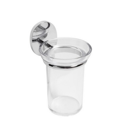 PORTA SPAZZOLINI MOD. BIRD Cromo cm 8,2x h.13,3 x 11,0