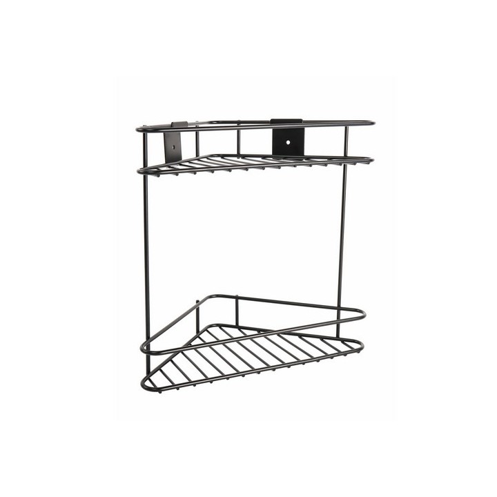 ANGOLARE DOPPIO DOCCIA NEW CHROME EVO Nero Opaco