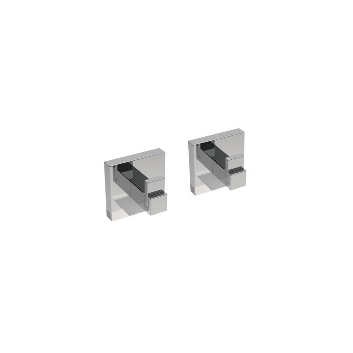 2 PZ APPENDIABITI MOD. TREND Cromo cm 5 x h.5 x 4